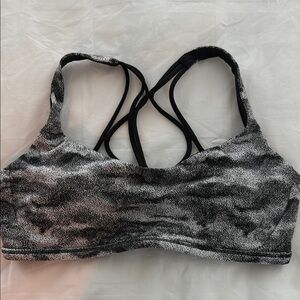 LULULEMON 6 NEW Women's Black and Gray Sports Bra